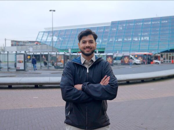 Student voor centraal station Lelystad
